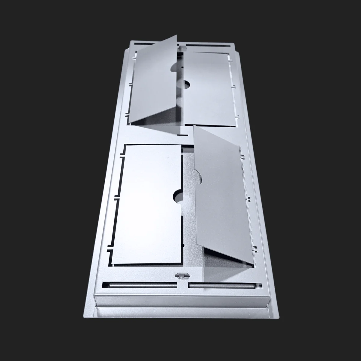 13x61.25 - Classic Drop-in Air Vent, Flush Floor-Matching, All Metal, Floor Vent Cover - TRM Metal 61.25x13 - Image 12