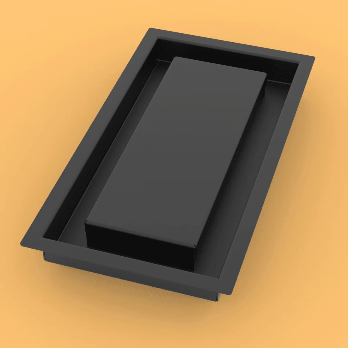 6x10 ZENƒLOW Drop-in Floor Vent, Solid Decorative Top, All Metal (6x10) - Image 4