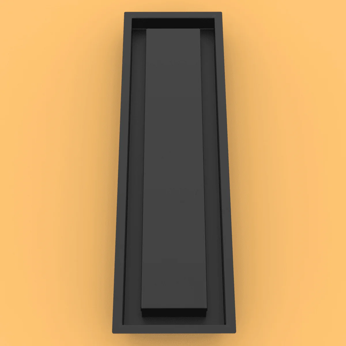 4x24 ZENƒLOW Drop-in Floor Vent, Solid Decorative Top, All Metal (24x4) - Image 4