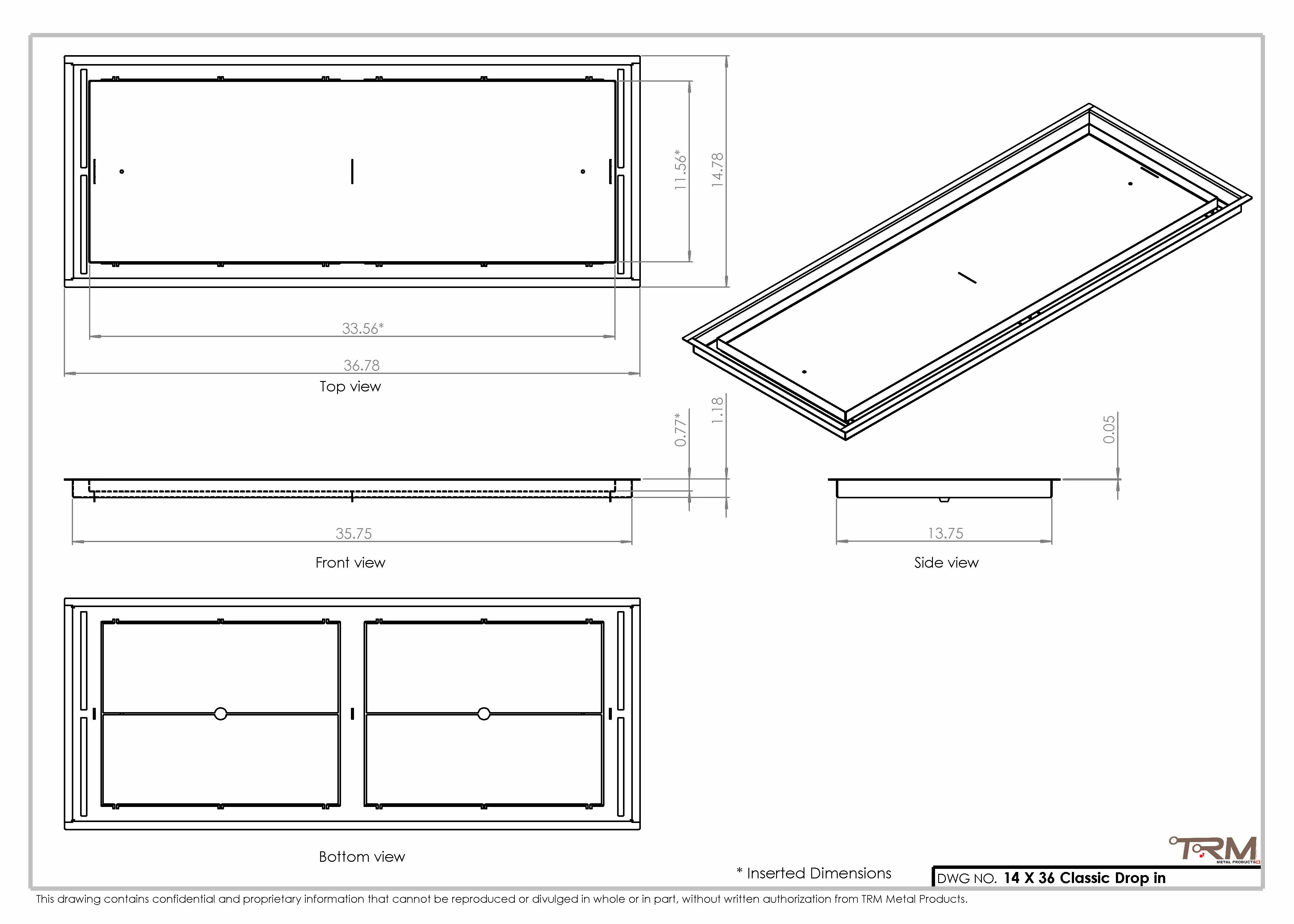 14x36 Classic Drop-in Air Vent, Flush Floor-Matching, All Metal, Floor Vent Cover (14x36) - Image 2