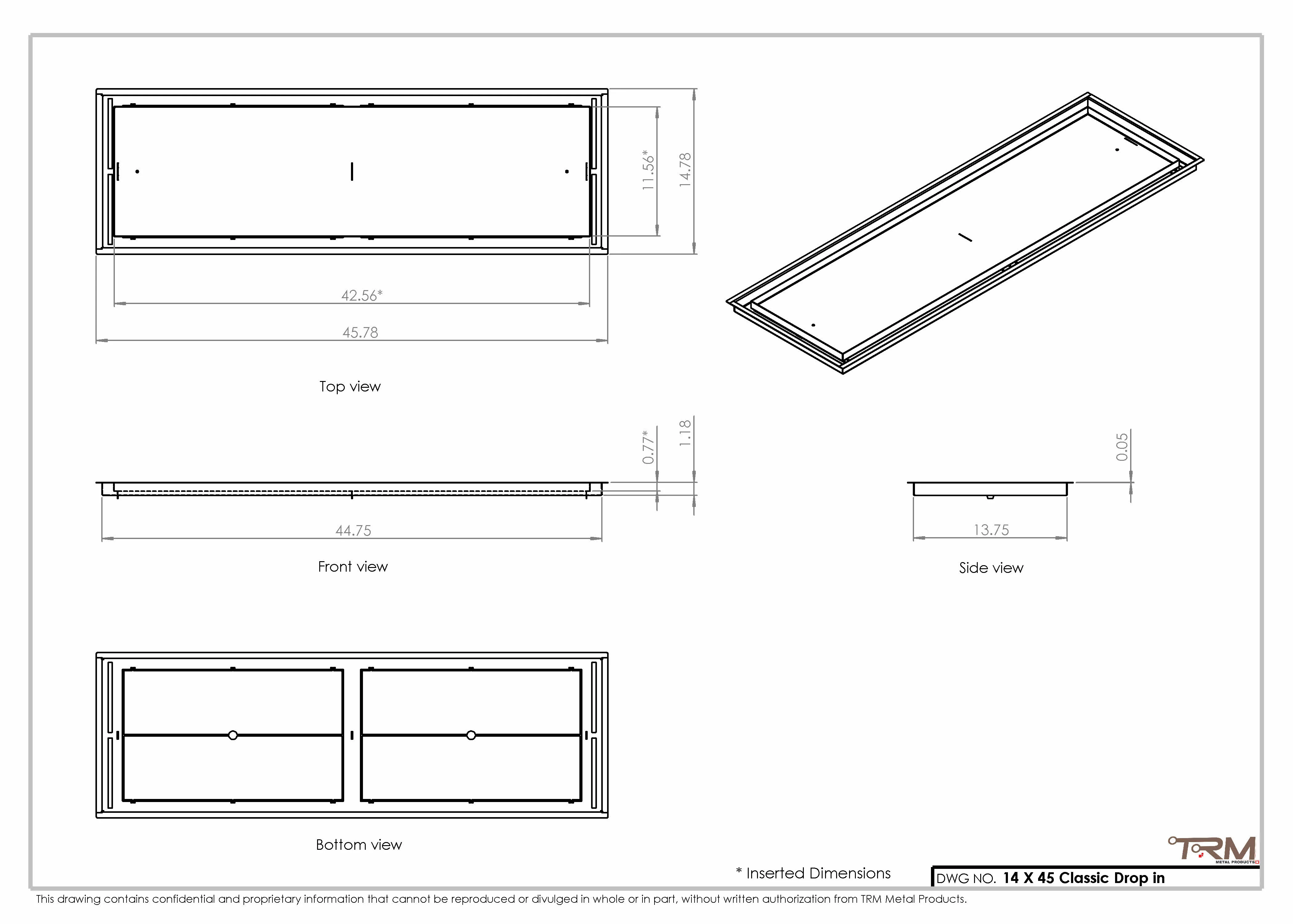 14x45 Classic Drop-in Air Vent, Flush Floor-Matching, All Metal, Floor Vent Cover (14x45) - Image 2