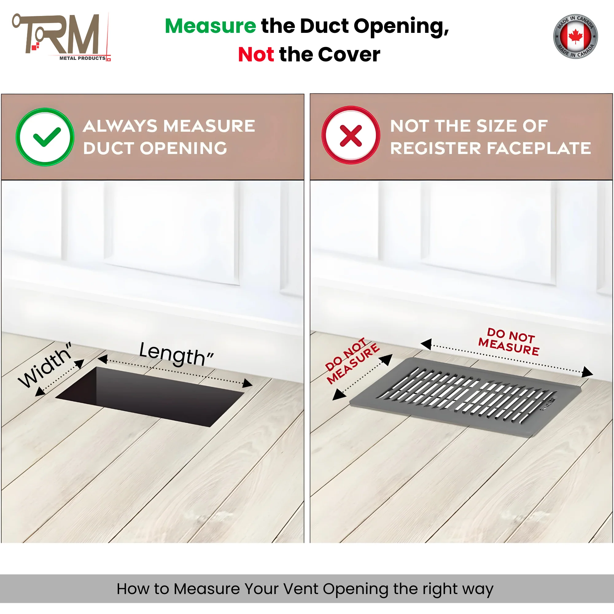 4.5x71 - Classic Drop-in Air Vent, Flush Floor-Matching, All Metal, Floor Vent Cover - TRM Metal  71x4.5 - Image 11