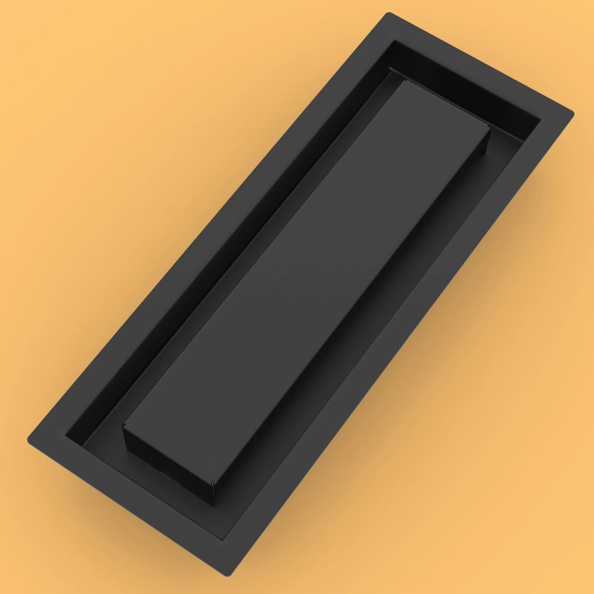 4x10 ZENƒLOW Drop-in Floor Vent, Solid Decorative Top, All Metal (4x10) - Image 4