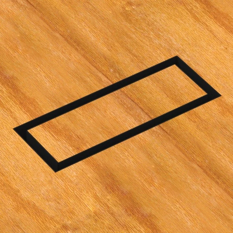4x8 Undermount Air Vent, Floor-Matching, All Metal, Flush Floor Vent Cover - Image 4