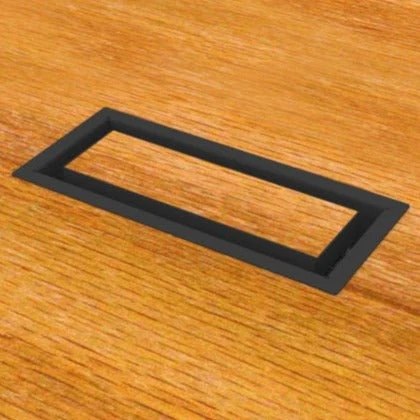 5.25x21 - Classic Drop-in Air Vent, Flush Floor-Matching, All Metal, Floor Vent Cover - TRM Metal 21x5.25 - Image 2