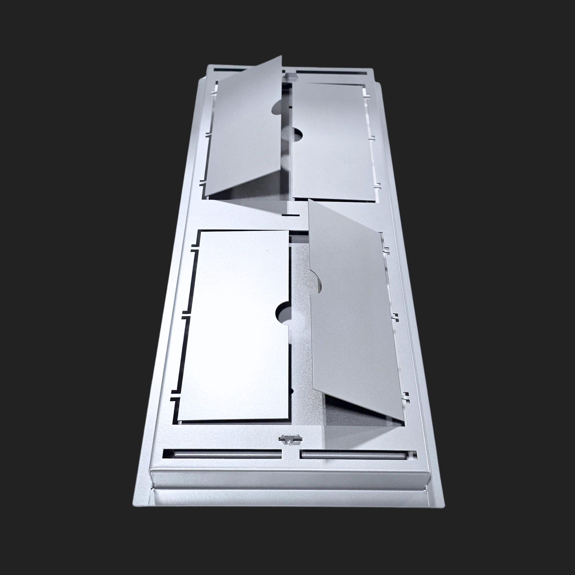 6.5x60.5 - Classic Drop-in Air Vent, Flush Floor-Matching, All Metal, Floor Vent Cover - TRM Metal  60.5x6.5 - Image 13