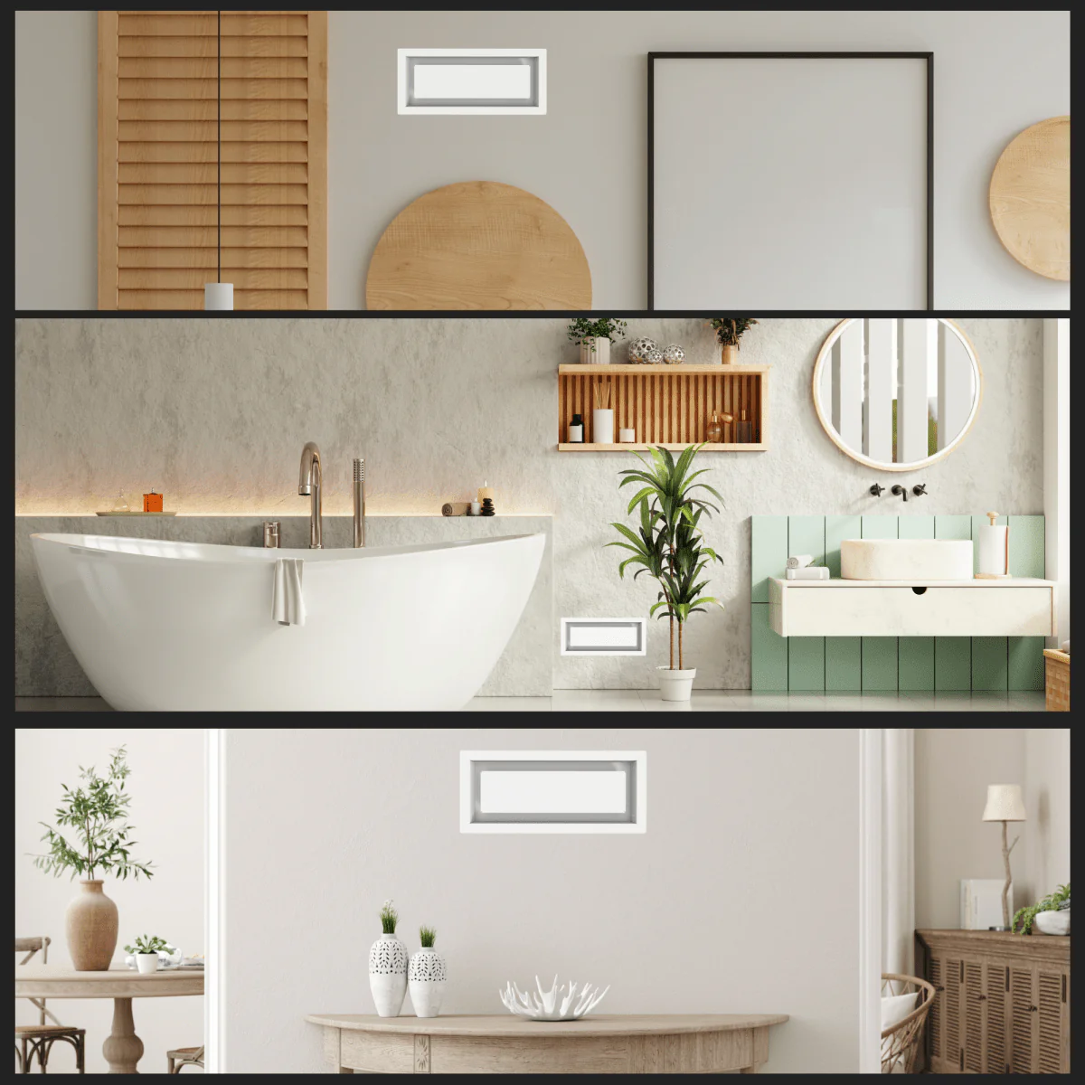 7.5x26.5 - Wall Vent - Modern Vent Cover - Return Air Vent - TRM Metal 26.5x7.5 - Image 6