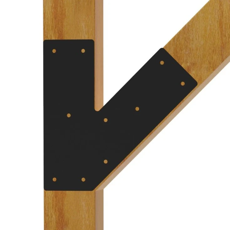 45 Degree Angled Flat Bracket - Acute 45 Mending Plate - Connector Plates - Image 3