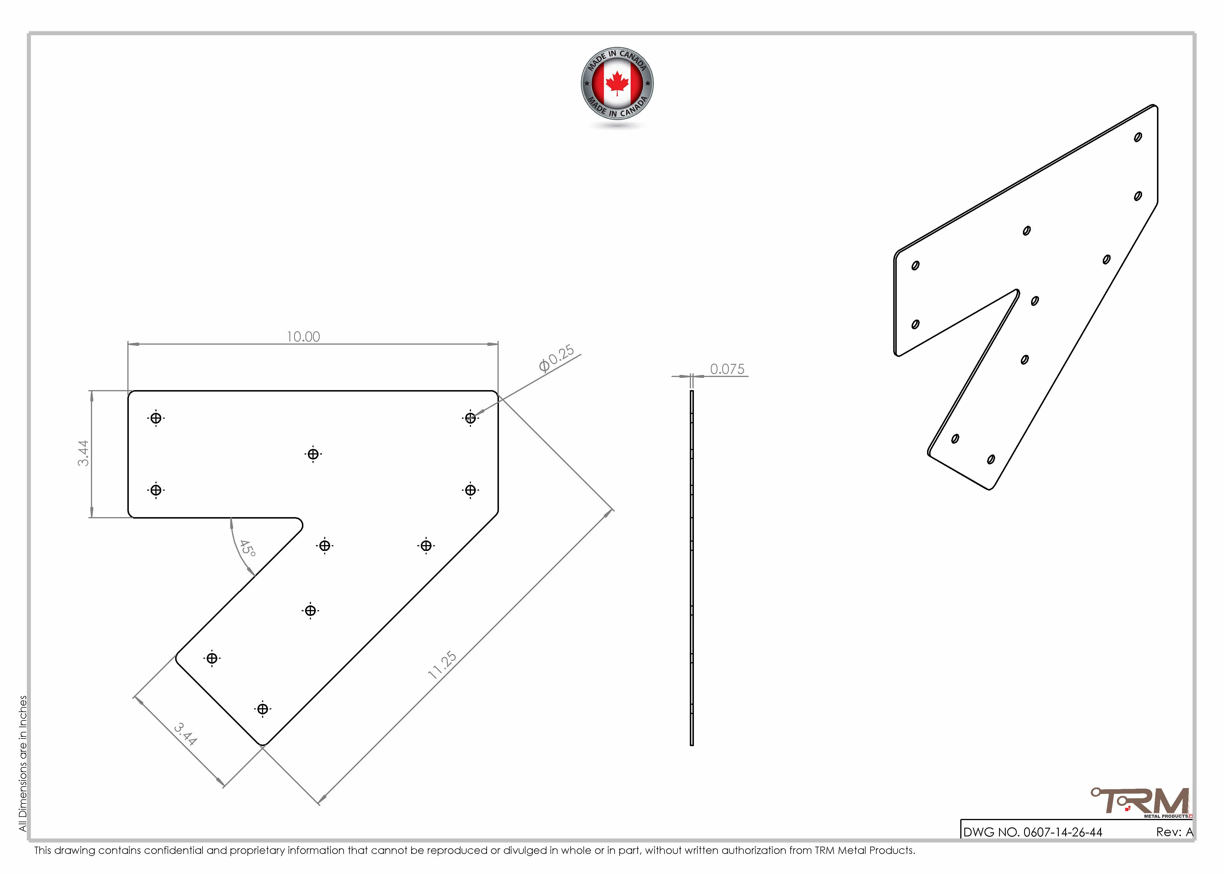 45 Degree Angled Flat Bracket - Acute 45 Mending Plate - Connector Plates - Image 6