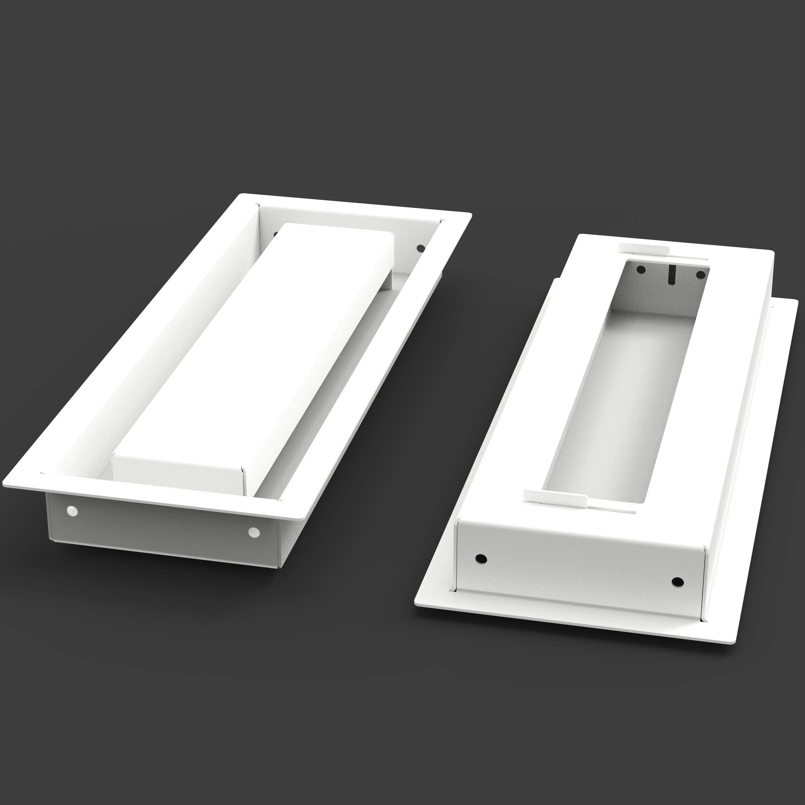7x17 - Wall Vent - Modern Vent Cover - Return Air Vent - TRM Metal 17x7 - Image 3