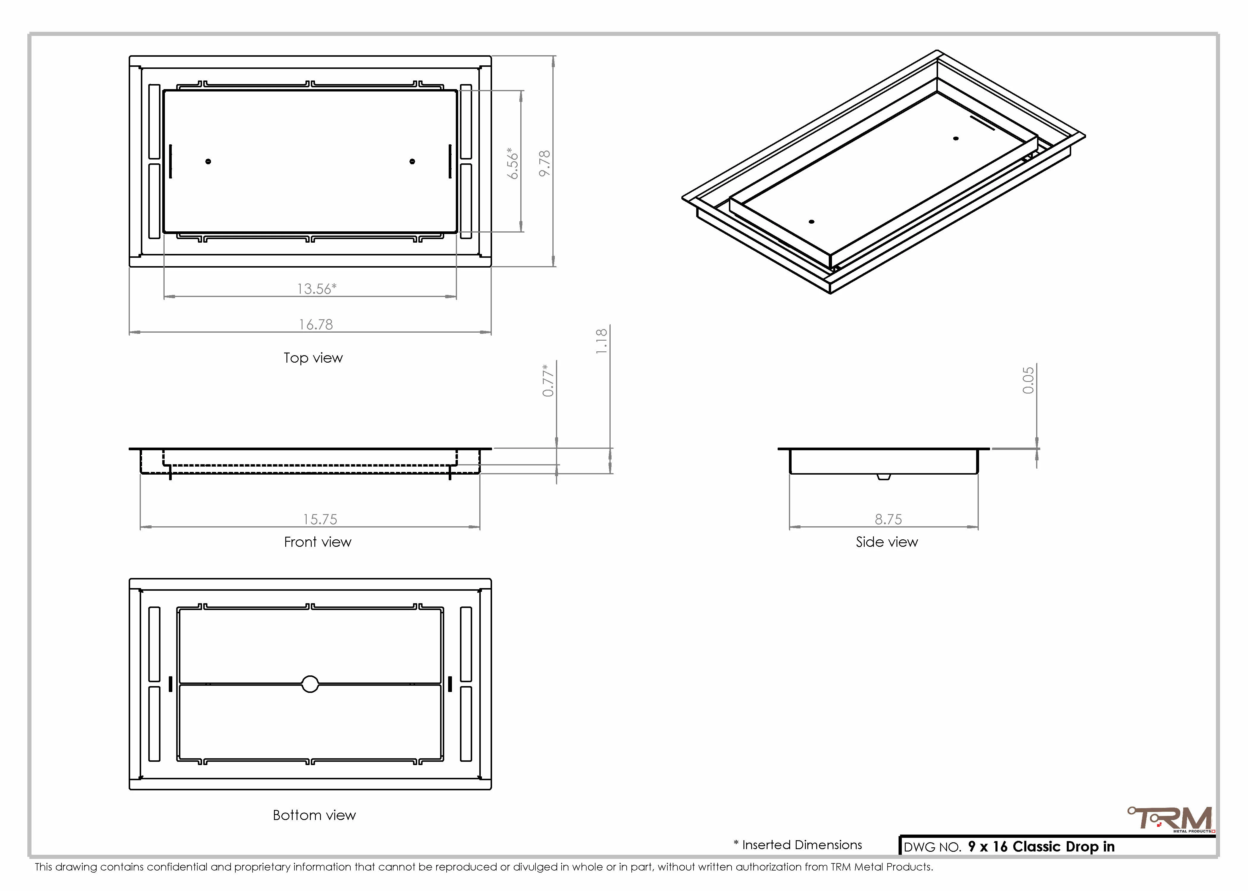 9x16 Classic Drop-in Air Vent, Flush Floor-Matching, All Metal, Floor Vent Cover (16x9) - Image 2