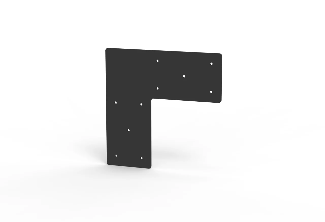 Heavy-Duty Steel L-Connector Plates | Structural Corner Braces (4-Pack) - Image 3