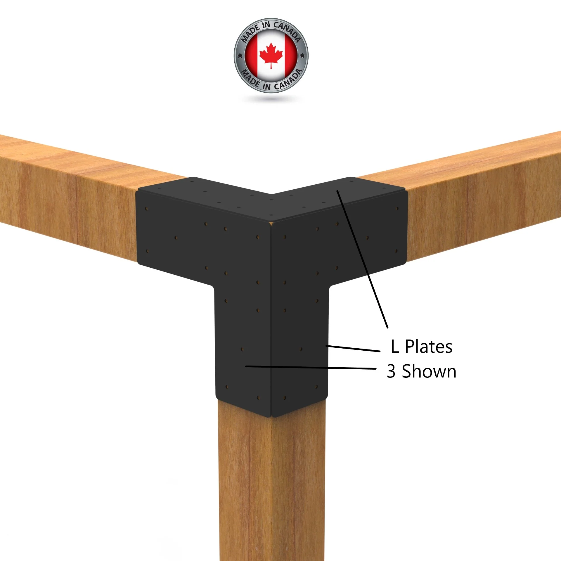Heavy-Duty Steel L-Connector Plates | Structural Corner Braces (4-Pack) - Image 5