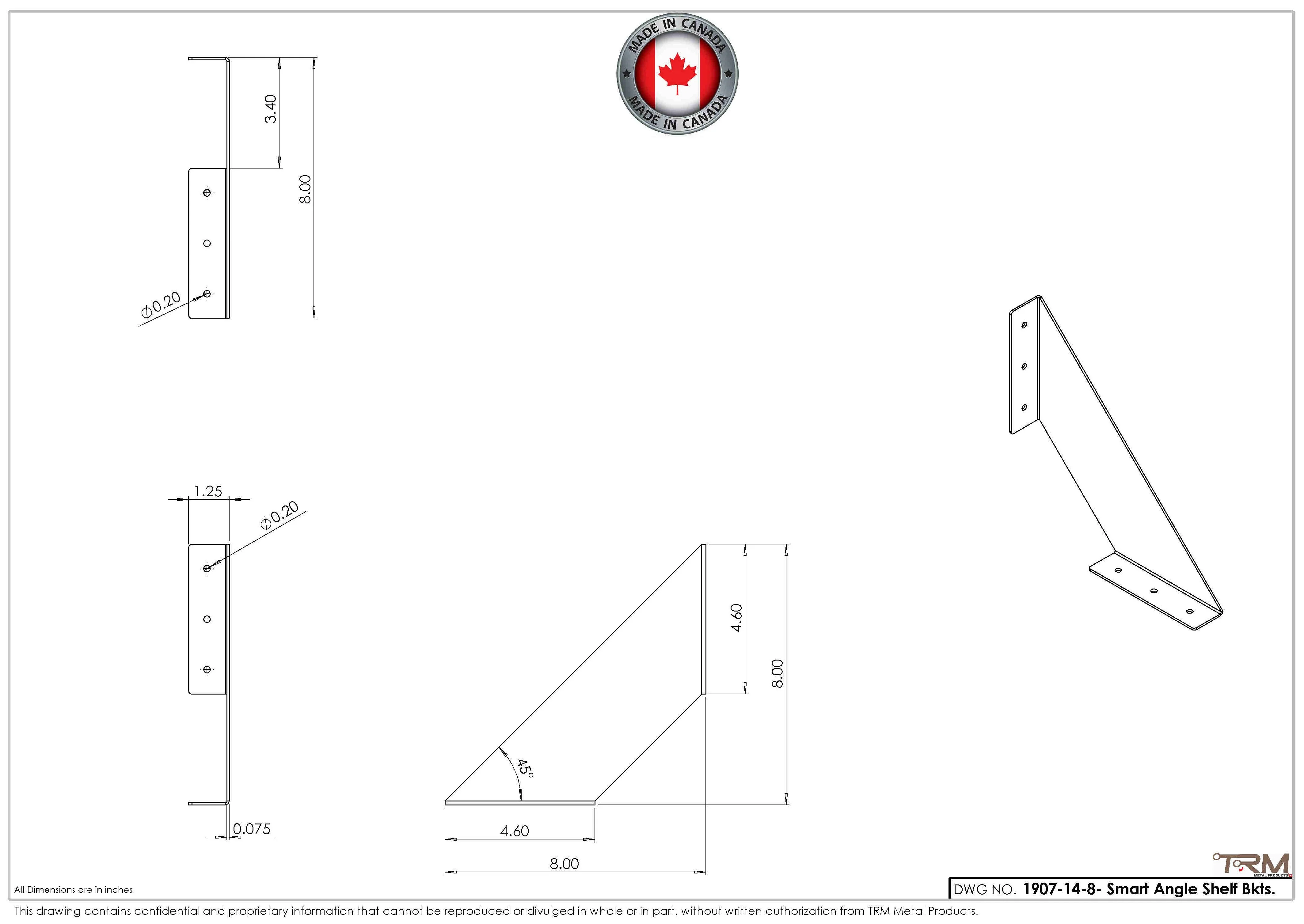 Smart Angle Shelf Brackets - Black - 14G Gauge - Image 14